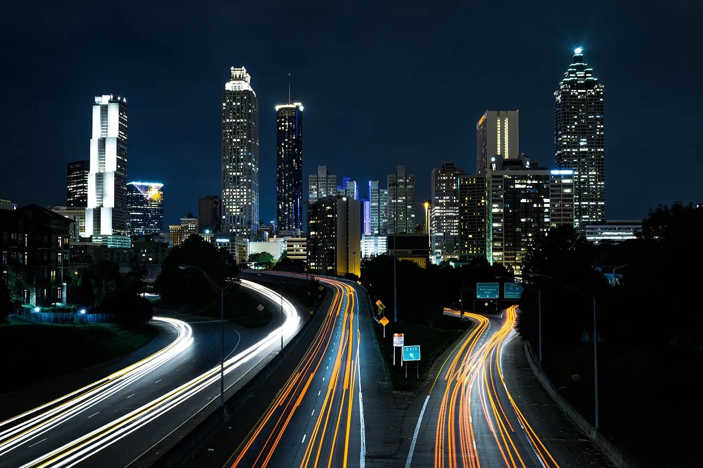 Atlanta after dark
