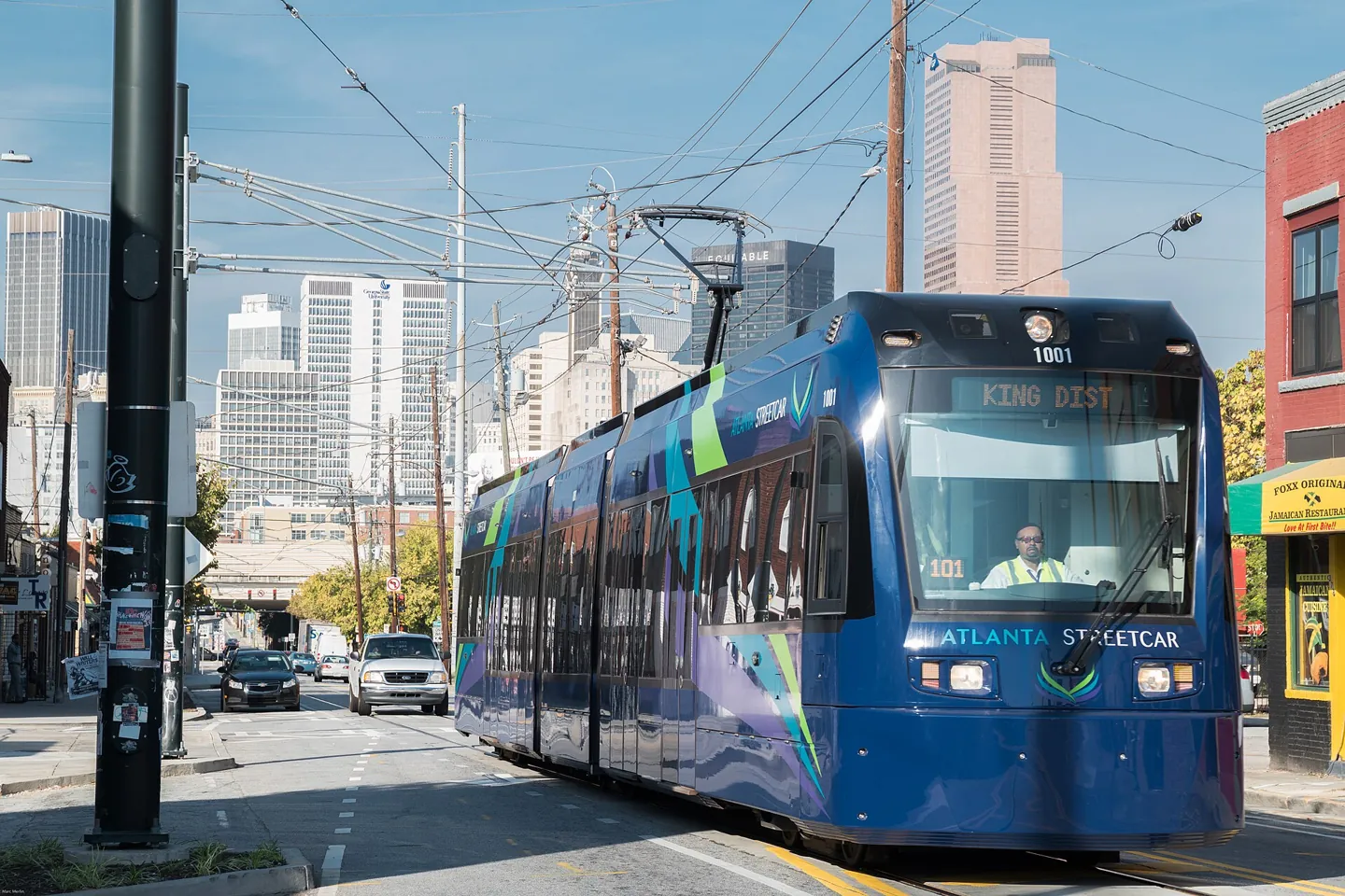 Atlanta Streetcar on Edgewood Avenue