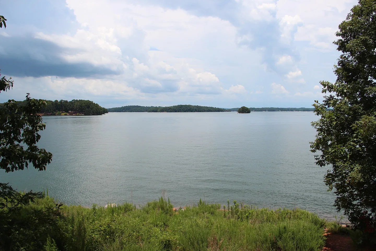 Looking out across Lake Lanier