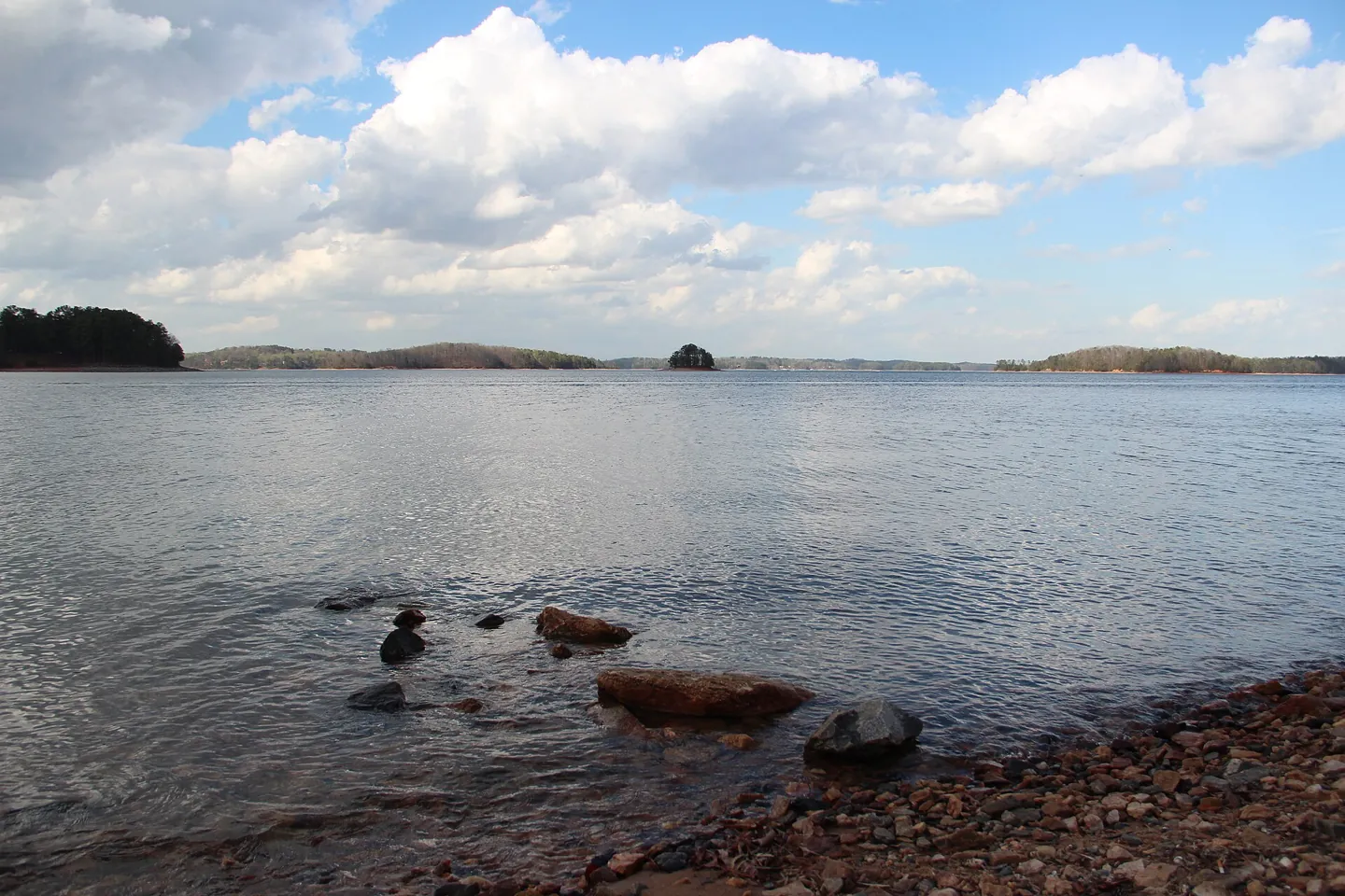 Open water at Lake Lanier